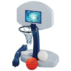 Swimways 00381 2-in-1 Basketball/Volleyball Combo Set